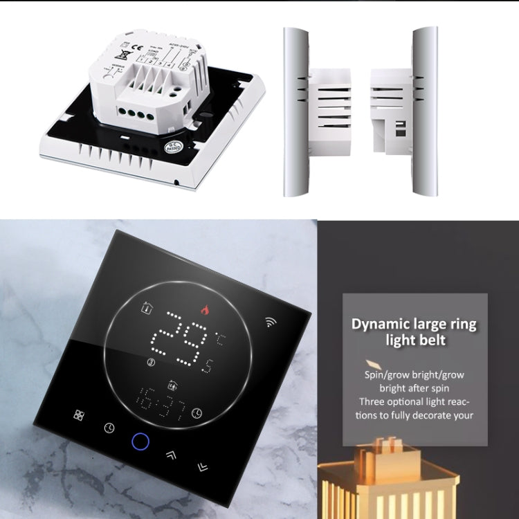 BHT-008GCLW 95-240V AC 5A Smart Home Caldaia Riscaldamento LED Termostato con WiFi, With WiFi