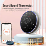 Termostato rotondo intelligente per riscaldamento acqua con WiFi