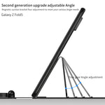 Custodia in pelle per tastiera Bluetooth con regolazione dell'ingranaggio GKK con penna + tastiera + mouse + custodia, For Samsung Galaxy Z Fold5