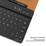 Custodia in pelle per tastiera Bluetooth con regolazione dell'ingranaggio GKK con penna + tastiera + mouse + custodia, For Samsung Galaxy Z Fold5