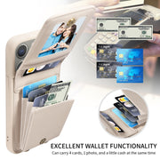 Custodia in pelle per iPhone 14 con portafoglio