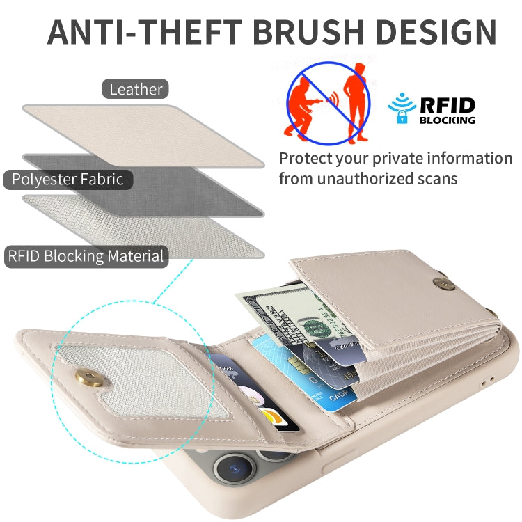 Custodia portafoglio in pelle per iPhone 14 e modelli compatibili
