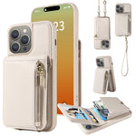 Custodia portafoglio in pelle per iPhone 14 e modelli compatibili