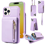 Custodia portafoglio in pelle per iPhone 14 e modelli compatibili