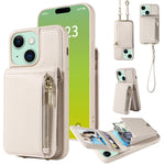 Custodia portafoglio in pelle per iPhone 14 e modelli compatibili