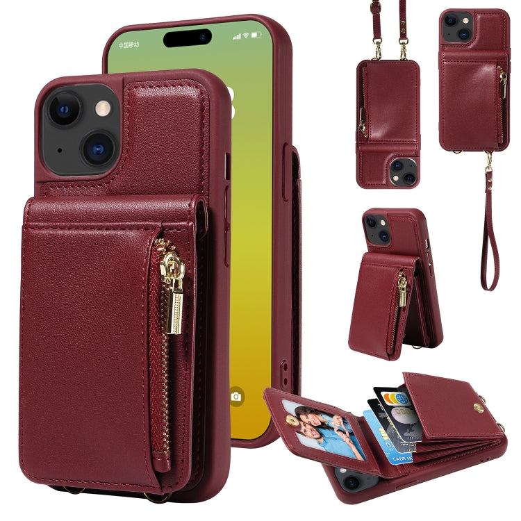Custodia portafoglio in pelle per iPhone 14 e modelli compatibili