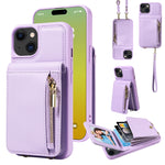 Custodia portafoglio in pelle per iPhone 14 e modelli compatibili