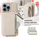 Custodia portafoglio in pelle per iPhone 15