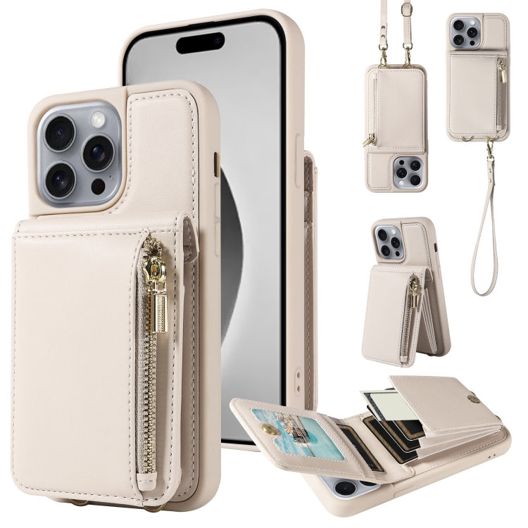 Custodia portafoglio in pelle per iPhone 15