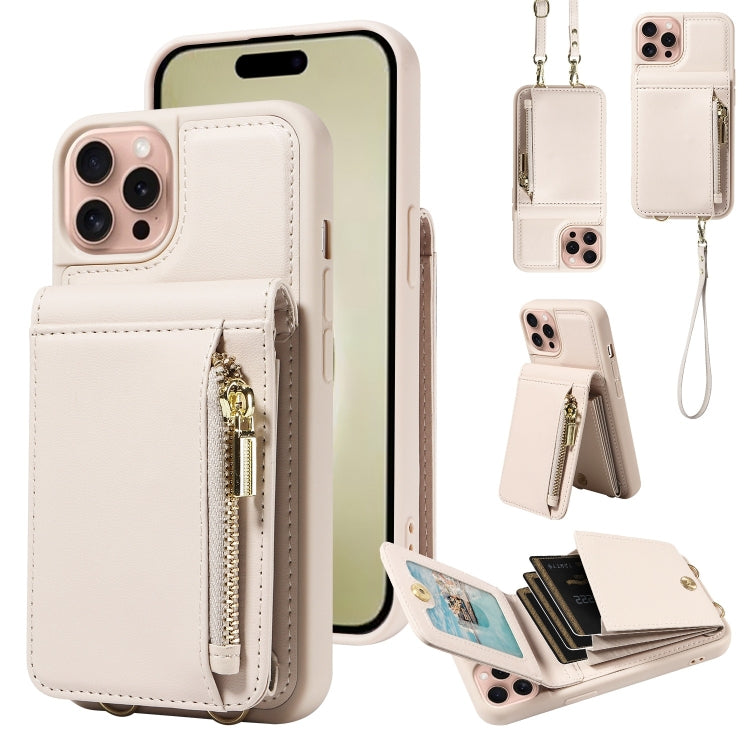 Custodia portafoglio in pelle per iPhone 15