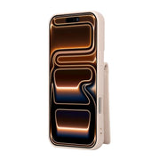 Custodia in pelle con portafoglio per iPhone 16