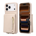 Custodia portafoglio in pelle per iPhone 16