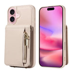 Custodia portafoglio in pelle per iPhone 16