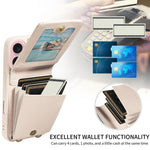 Custodia portafoglio in pelle per iPhone 16