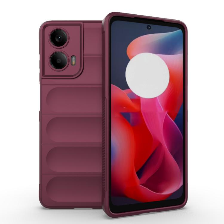 Magic Shield TPU + custodia per telefono in flanella, For Motorola Moto G24 4G Global, For Motorola Moto G85 5G Global