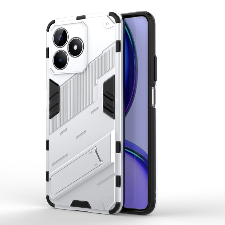 Punk Armor 2 in 1 PC + custodia per telefono in TPU con supporto, For Realme C67 4G Global, For Realme 11 4G Global, For Realme C53 4G