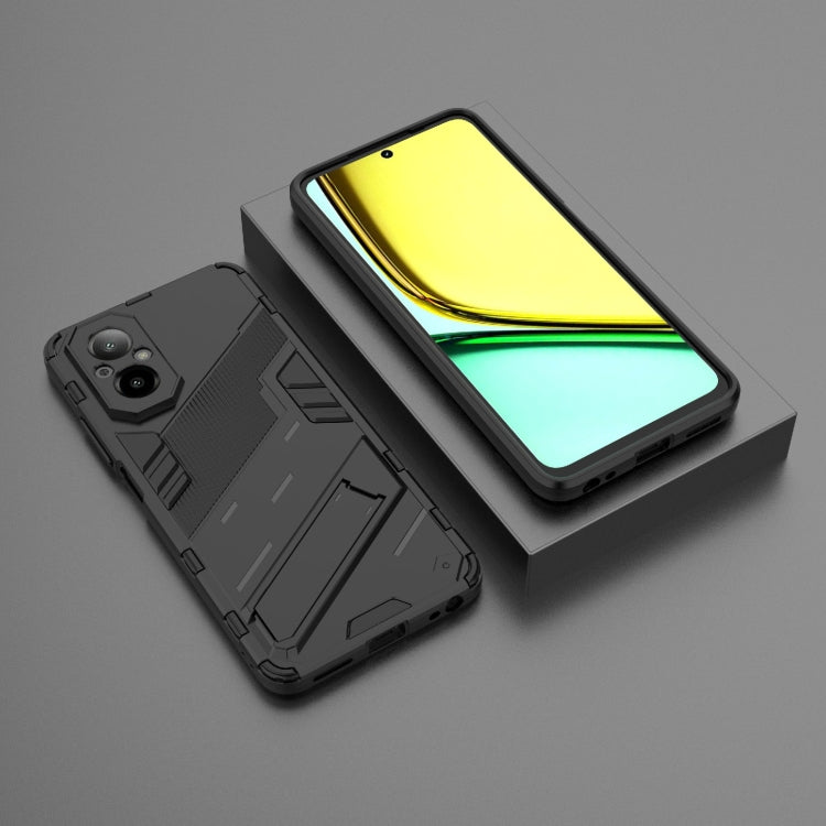 Punk Armor 2 in 1 PC + custodia per telefono in TPU con supporto, For Realme C67 4G Global, For Realme 11 4G Global, For Realme C53 4G