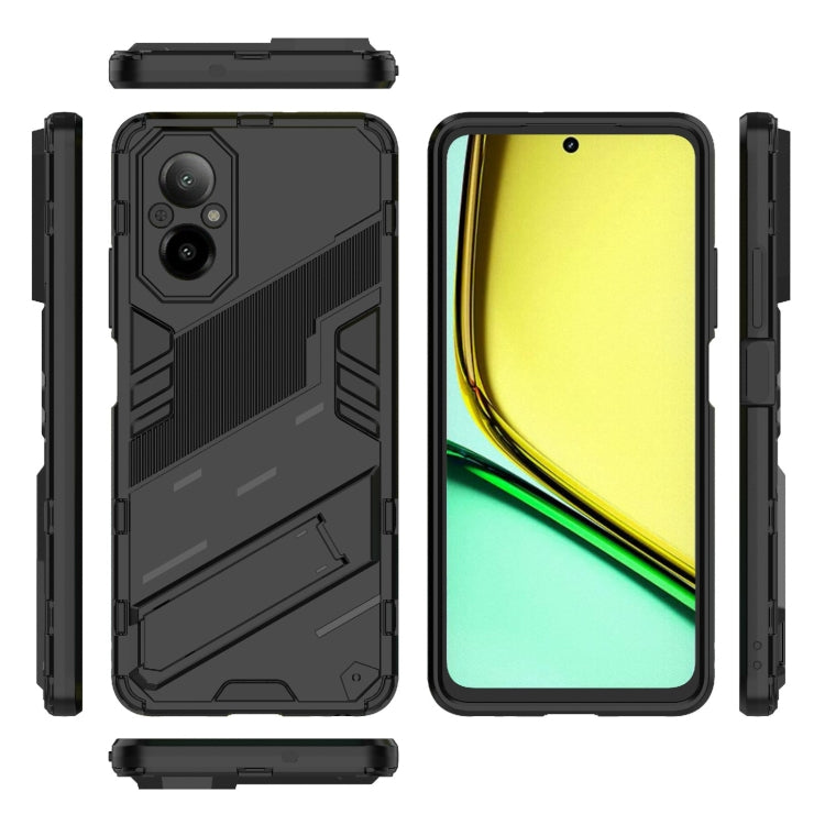 Punk Armor 2 in 1 PC + custodia per telefono in TPU con supporto, For Realme C67 4G Global, For Realme 11 4G Global, For Realme C53 4G