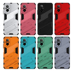 Punk Armor 2 in 1 PC + custodia per telefono in TPU con supporto, For Realme C67 4G Global, For Realme 11 4G Global, For Realme C53 4G