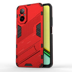 Punk Armor 2 in 1 PC + custodia per telefono in TPU con supporto, For Realme C67 4G Global, For Realme 11 4G Global, For Realme C53 4G