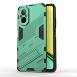 Punk Armor 2 in 1 PC + custodia per telefono in TPU con supporto, For Realme C67 4G Global, For Realme 11 4G Global, For Realme C53 4G
