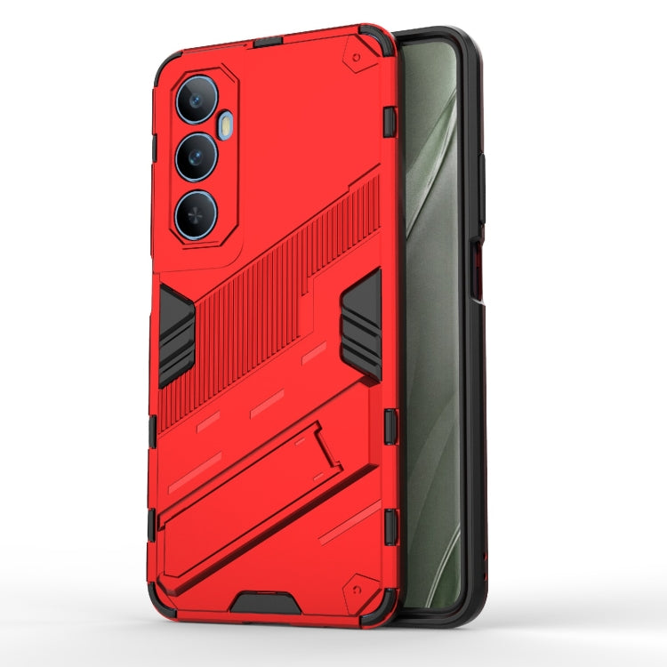 Punk Armor 2 in 1 PC + custodia per telefono in TPU con supporto, For Realme C65 4G Global