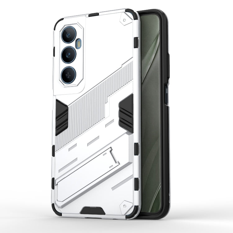 Punk Armor 2 in 1 PC + custodia per telefono in TPU con supporto, For Realme C65 4G Global