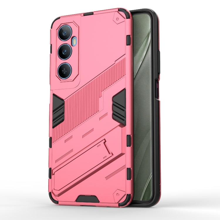 Punk Armor 2 in 1 PC + custodia per telefono in TPU con supporto, For Realme C65 4G Global