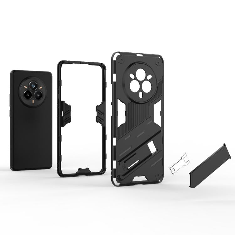 Punk Armor 2 in 1 PC + custodia per telefono in TPU con supporto, For Realme 14 Pro 5G Global, For Realme 13 Pro 5G Global, For Realme C63 4G Global