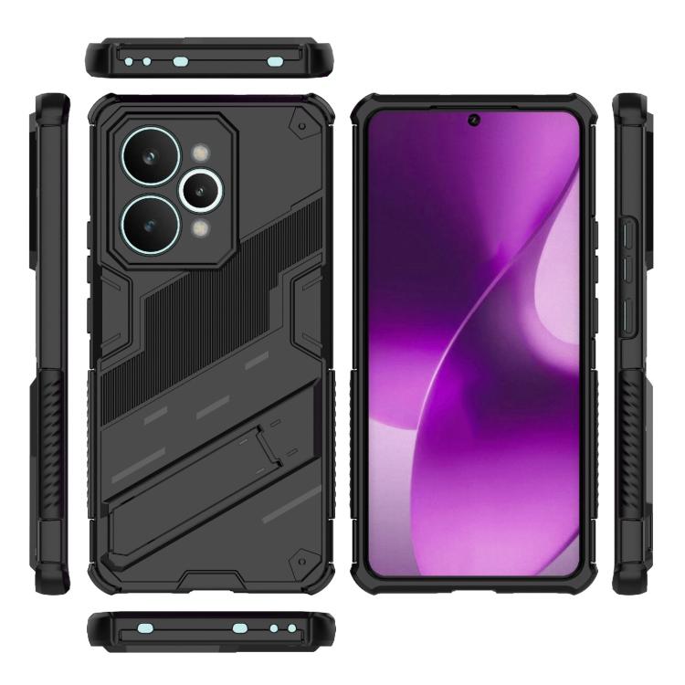 Punk Armor 2 in 1 PC + custodia per telefono in TPU con supporto, For Realme 15 Pro 5G Global, For Realme 15 5G Global, For Realme 14 Pro+ 5G