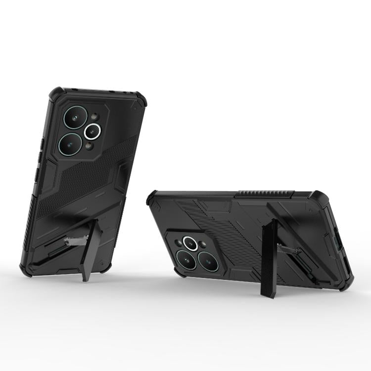 Punk Armor 2 in 1 PC + custodia per telefono in TPU con supporto, For Realme 15 Pro 5G Global, For Realme 15 5G Global, For Realme 14 Pro+ 5G
