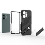 Punk Armor 2 in 1 PC + custodia per telefono in TPU con supporto, For Realme 15 Pro 5G Global, For Realme 15 5G Global, For Realme 14 Pro+ 5G