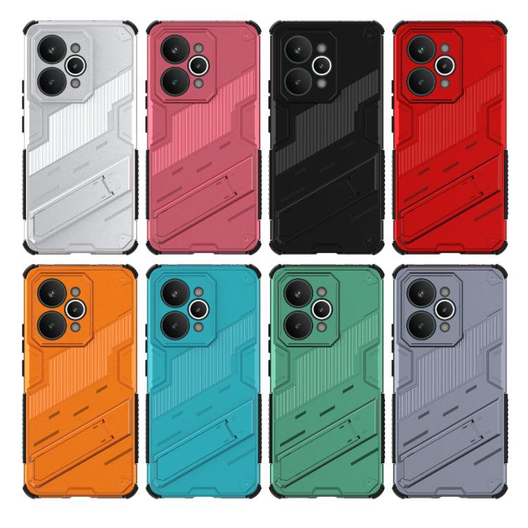 Punk Armor 2 in 1 PC + custodia per telefono in TPU con supporto, For Realme 15 Pro 5G Global, For Realme 15 5G Global, For Realme 14 Pro+ 5G