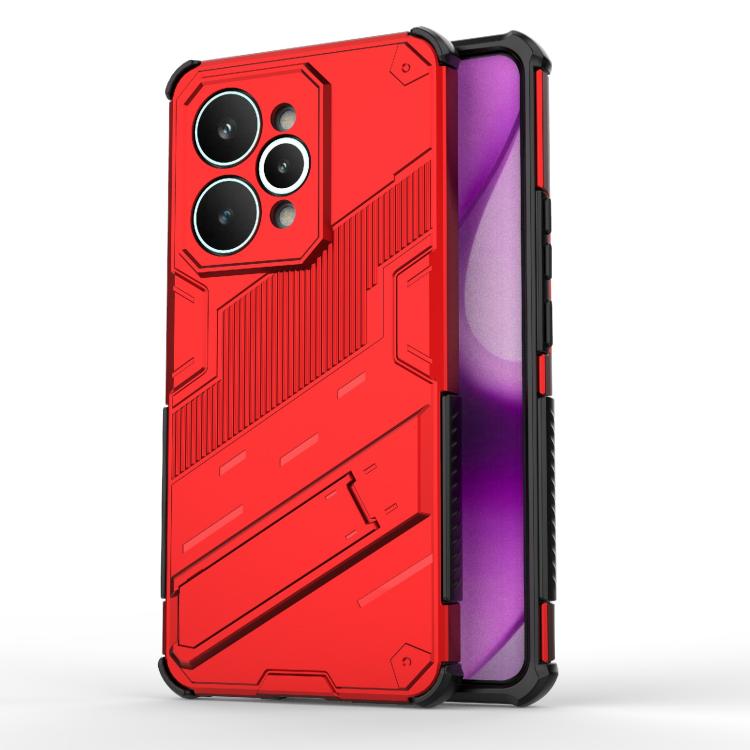 Punk Armor 2 in 1 PC + custodia per telefono in TPU con supporto, For Realme 15 Pro 5G Global, For Realme 15 5G Global, For Realme 14 Pro+ 5G