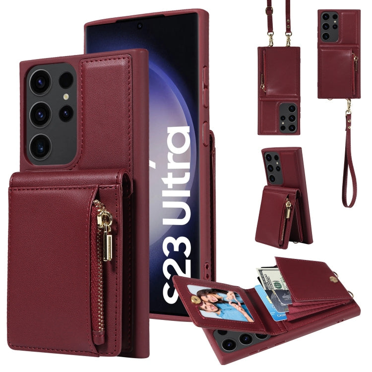 Custodia portafoglio in pelle TPU per Samsung Galaxy