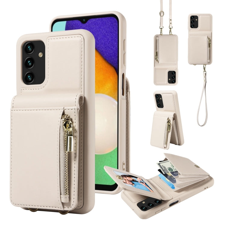 Custodia portafoglio in pelle TPU con cerniera per Samsung