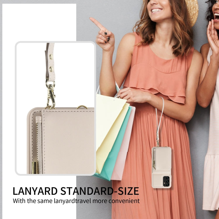 Custodia per telefono in pelle con portafoglio con cerniera e cordino a tracolla, For Samsung Galaxy A13 4G / 5G, For Samsung Galaxy S22 Ultra 5G, For Samsung Galaxy S22+ 5G, For Samsung Galaxy S21+ 5G