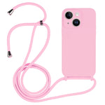 Custodia in silicone liquido con cordino a tracolla, For iPhone 15