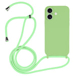 Custodia silicone liquido con cordino per iPhone 15 Pro Max