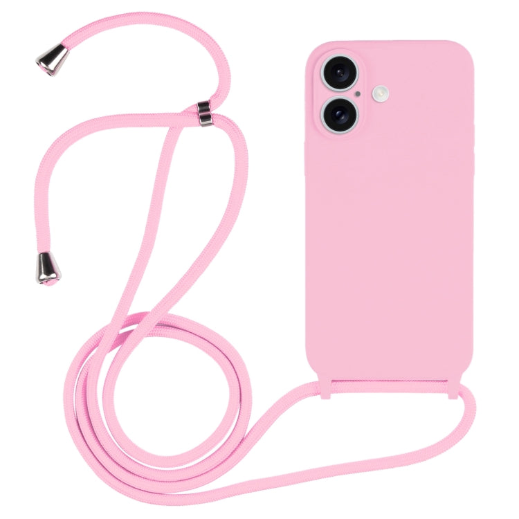 Custodia silicone liquido con cordino per iPhone 15 Pro Max
