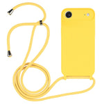 Custodia silicone liquido con cordino per iPhone 16 Pro