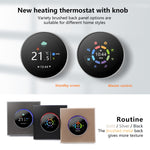 Termostato per riscaldamento elettrico con manopola intelligente 95-240 V CA 16 A con sensore interno e connessione WiFi, BHT-7000-GBLW