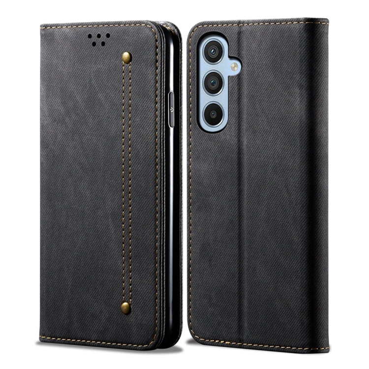 Custodia portafoglio in pelle effetto denim per Samsung Galaxy S2