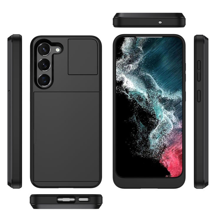 Custodia per telefono con slot per schede diapositive per armature multifunzione, For Samsung Galaxy S23 Ultra 5G, For Samsung Galaxy S23 5G, For Samsung Galaxy S20 FE, For Samsung Galaxy S22 Ultra 5G, For Samsung Galaxy S22+ 5G, For Samsung Galaxy S22...