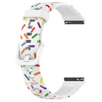 Cinturino sportivo in silicone a pois arcobaleno, For Huawei Band 7