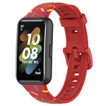 Cinturino sportivo in silicone a pois arcobaleno, For Huawei Band 7