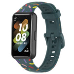 Cinturino sportivo in silicone a pois arcobaleno, For Huawei Band 7