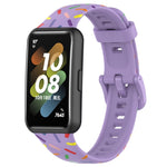 Cinturino sportivo in silicone a pois arcobaleno, For Huawei Band 7
