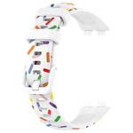Cinturino sportivo in silicone a pois arcobaleno, For Huawei Band 10 / 9 / 8