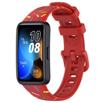 Cinturino sportivo in silicone a pois arcobaleno, For Huawei Band 10 / 9 / 8